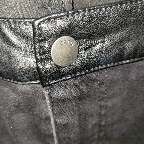 Ecru The Los Feliz Leather Inset Skinny Jean - Picture 4 of 7